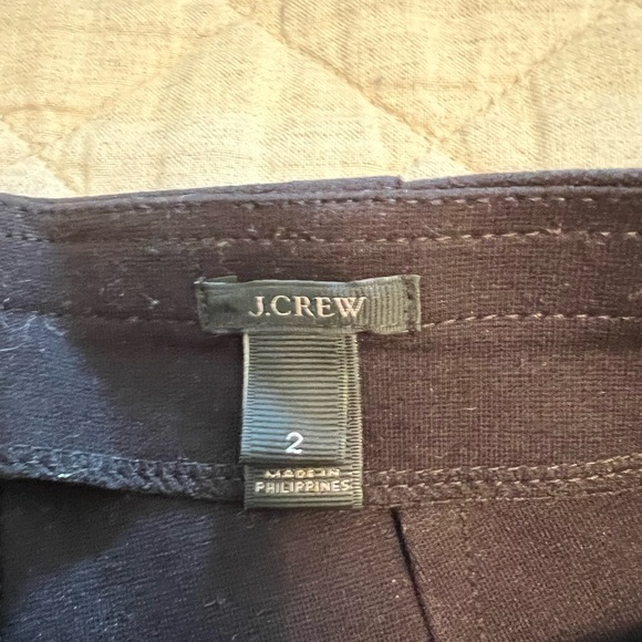 J.Crew pant size 2 leather side strip - Picture 4 of 8